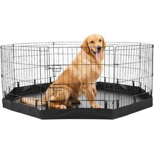 Dog Playpen Bottom Pad/Top Cover,Fits 24 Inch 8 Panels Regular Octagon Metal